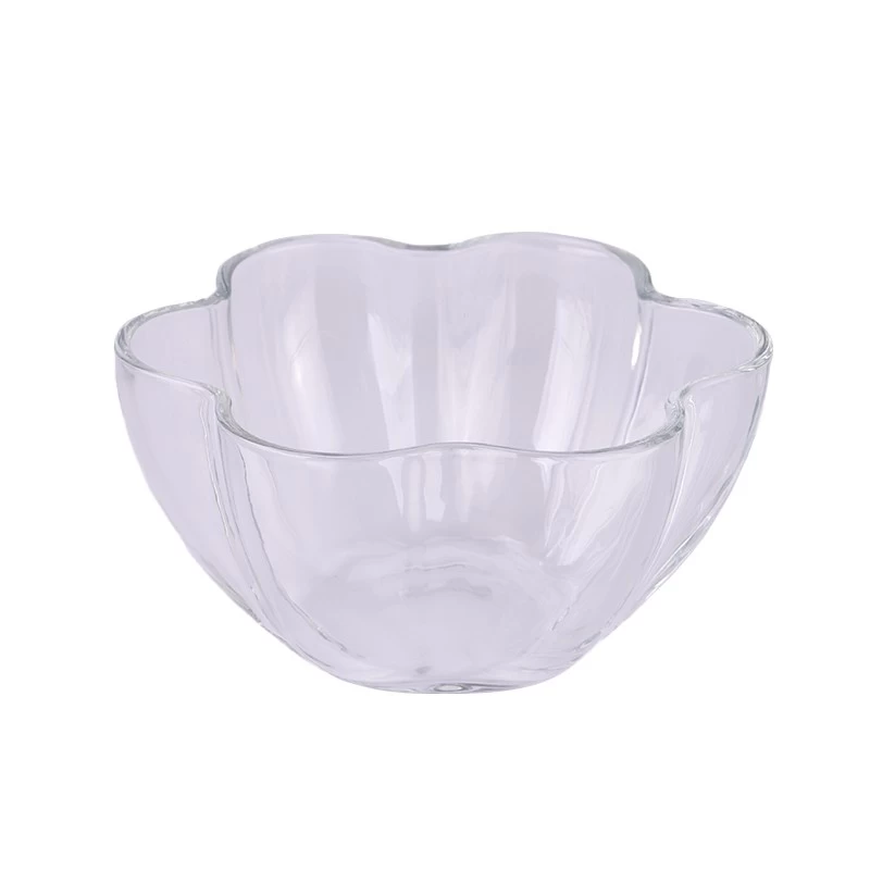 Latest Unique Flower Shaped Glass Candle Jars