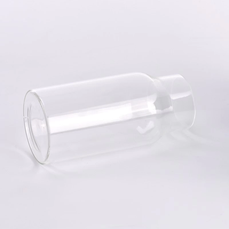 Wholesale large capacity borosilicate glass vessel with home decor