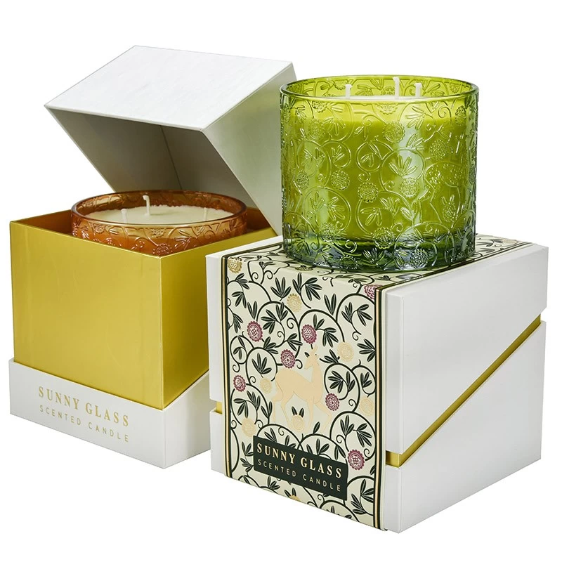 Hurtownia nowo zaprojektowana tybetańska Antelope Green Packaging Box Candle Holder Pudełko prezentowe