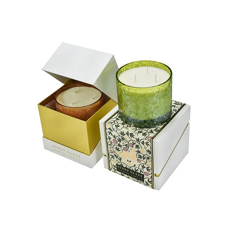 Wholesale newly designed tibetan antelope green packaging box candle holder gift box gift box
