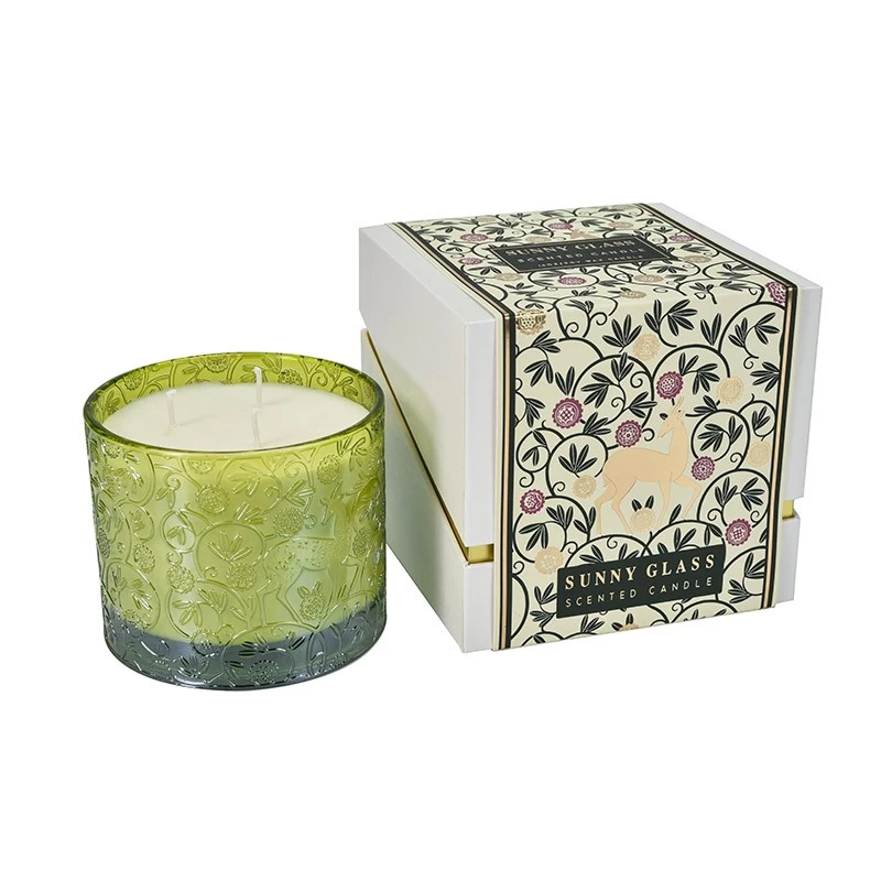 Hurtownia nowo zaprojektowana tybetańska Antelope Green Packaging Box Candle Holder Pudełko prezentowe