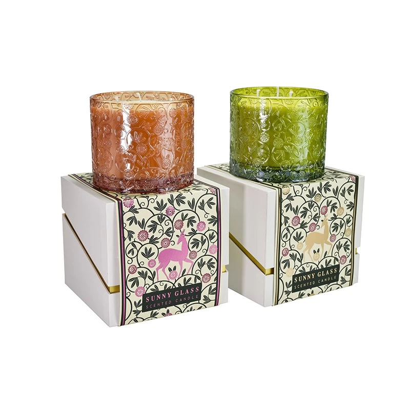 Wholesale newly designed tibetan antelope green packaging box candle holder gift box gift box