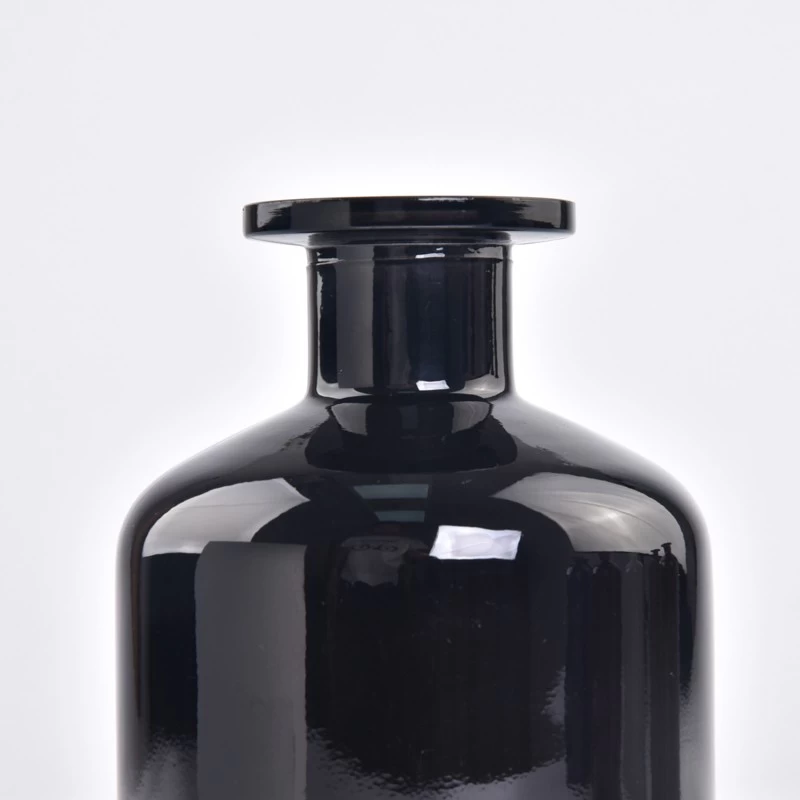 Black Glass Bottle Wholesale Luxury Black Glass Diffuser Bottles