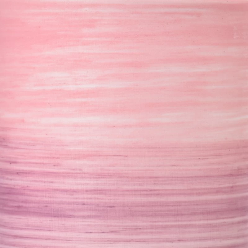 Coarse Sand Glaze Decor Pink Ceramic Jar Empty Candle Vessel for Decoration