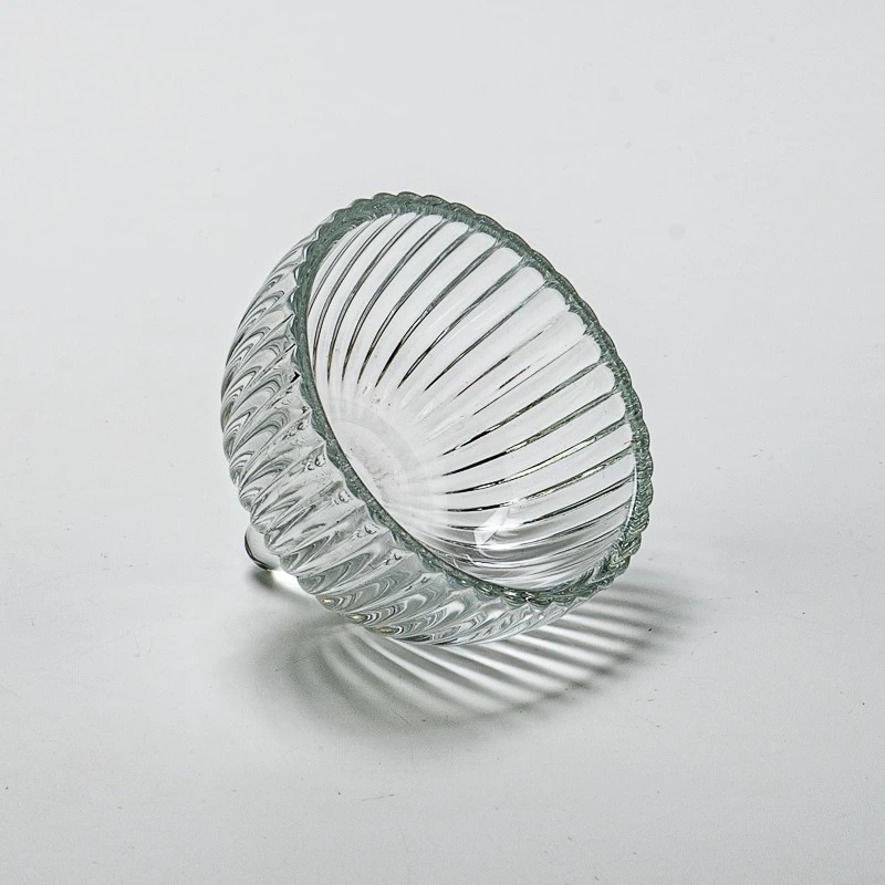 Glass container with glass lid from China supplier