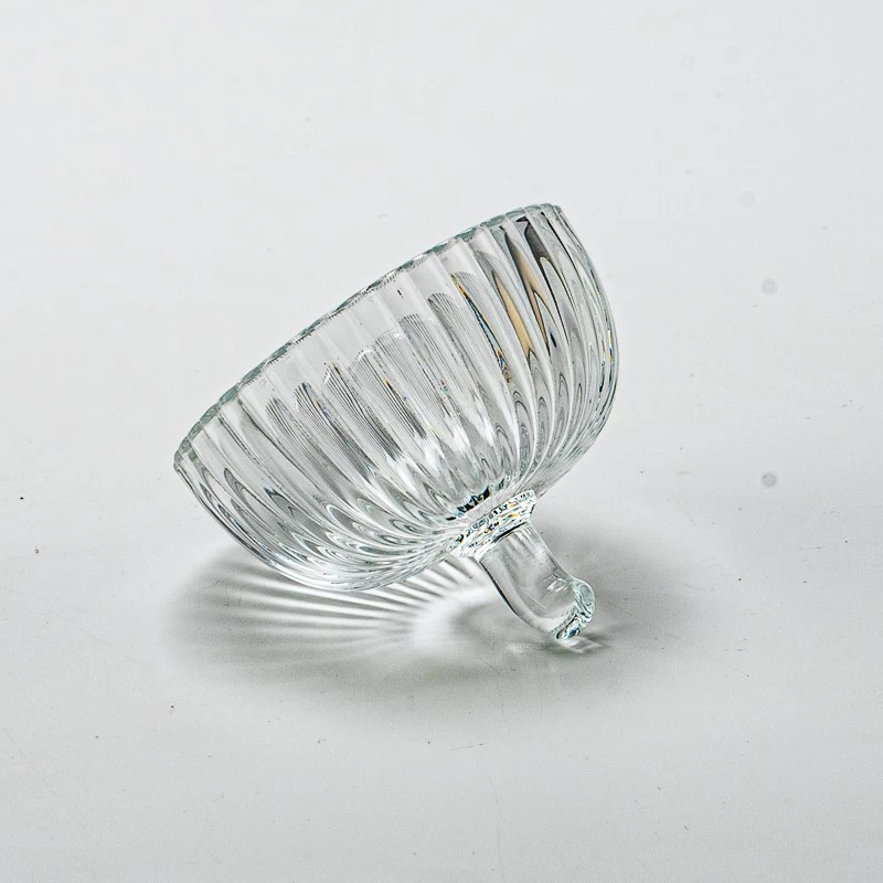 Glass container with glass lid from China supplier