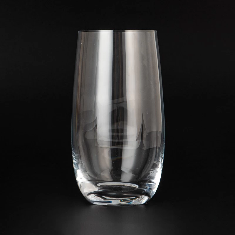 Elegant Custom Color Clear Glass Vase Candle Jar Wholesaling