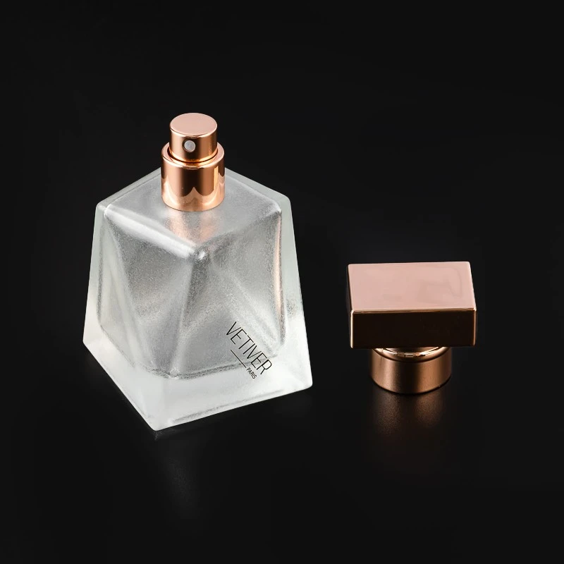 50ml Luxury frosted white Glass Perfume Bottle Wholesale