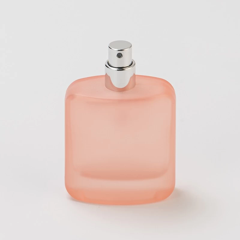 Frosted square Glass Perfume Bottle with home decor 