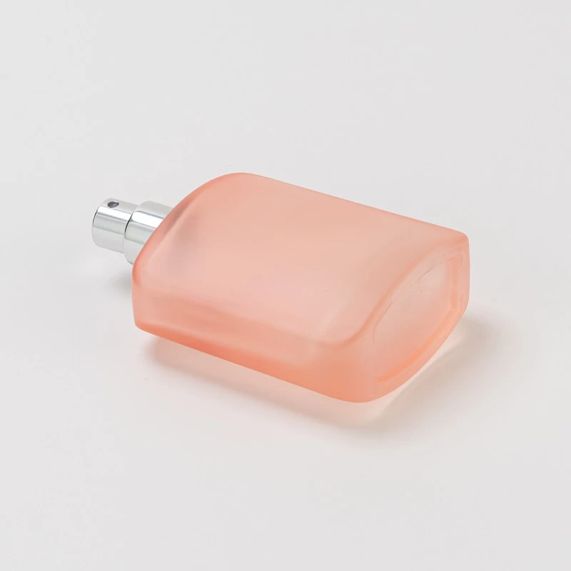 Frosted square Glass Perfume Bottle with home decor 