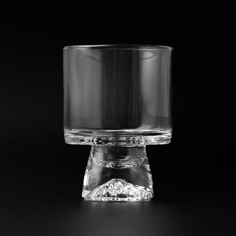 Transparent Custom Color 239ml Empty Glass Cup Scented Candle Holder