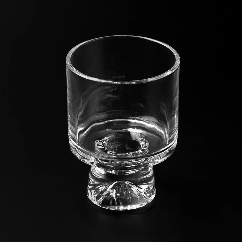 Transparent Custom Color 239ml Empty Glass Cup Scented Candle Holder