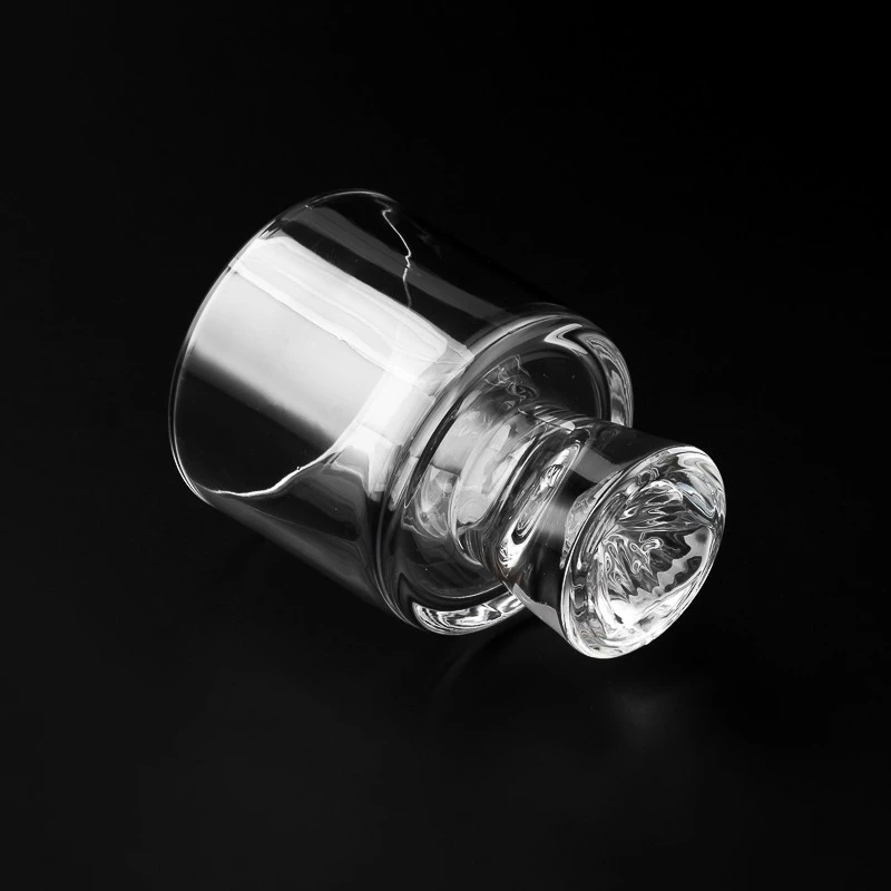 Transparent Custom Color 239ml Empty Glass Cup Scented Candle Holder