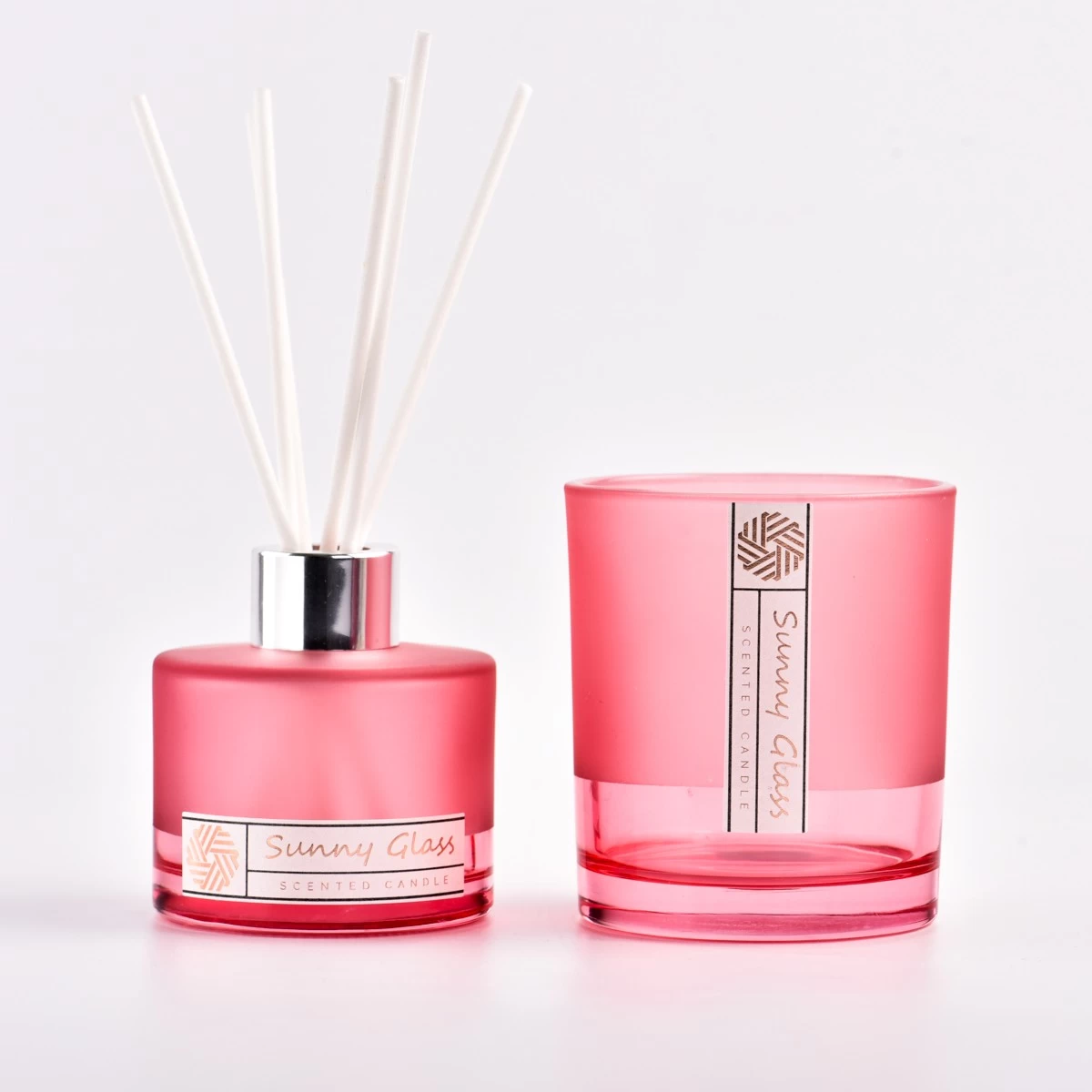 Transparent Frosted Glass Perfume Diffuser Bottle Wholesale