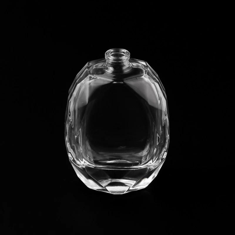 Unique Elliptic Shape Thick Base Glass 69ml Perfume Bottle