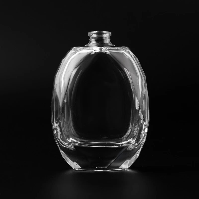 Unique Elliptic Shape Thick Base Glass 69ml Perfume Bottle