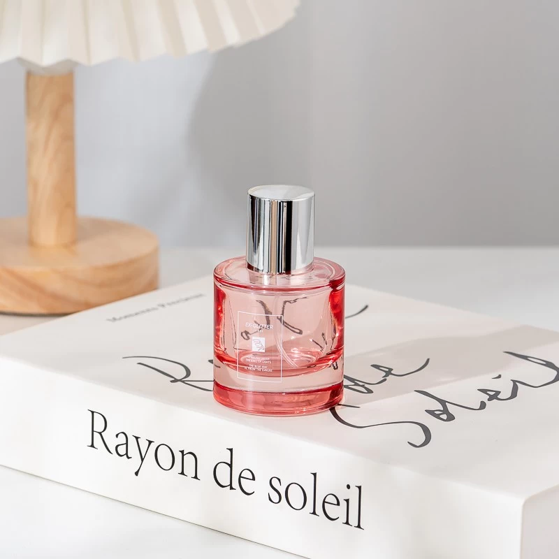 30ml transparent pink Glass Perfume Bottle with home decor 