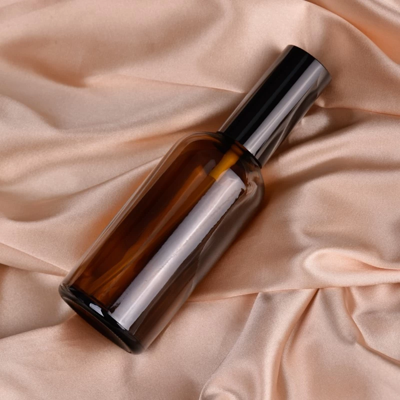 Premium Amber Glass Bottle Custom Logo Aroma Perfume Bottle with Spray-Head