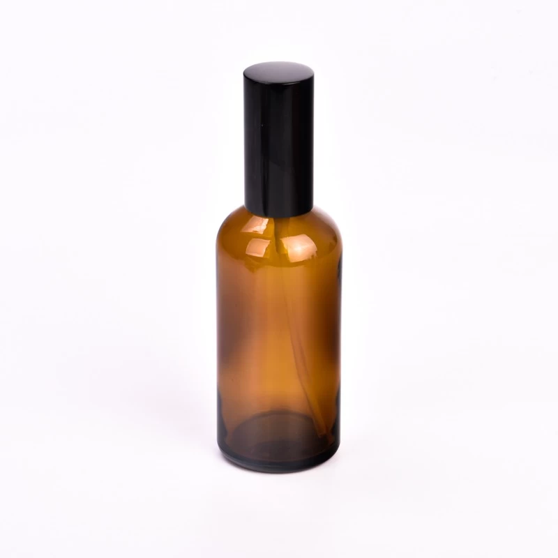 Premium Amber Glass Bottle Custom Logo Aroma Perfume Bottle with Spray-Head
