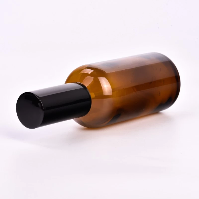 Premium Amber Glass Bottle Custom Logo Aroma Perfume Bottle with Spray-Head