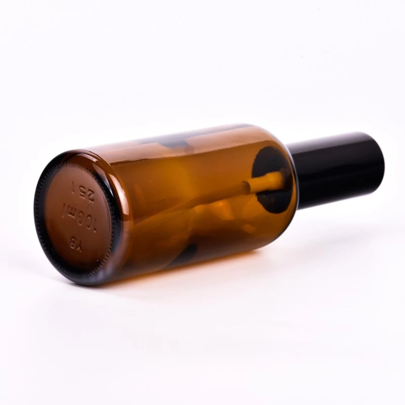 Premium Amber Glass Bottle Custom Logo Aroma Perfume Bottle with Spray-Head