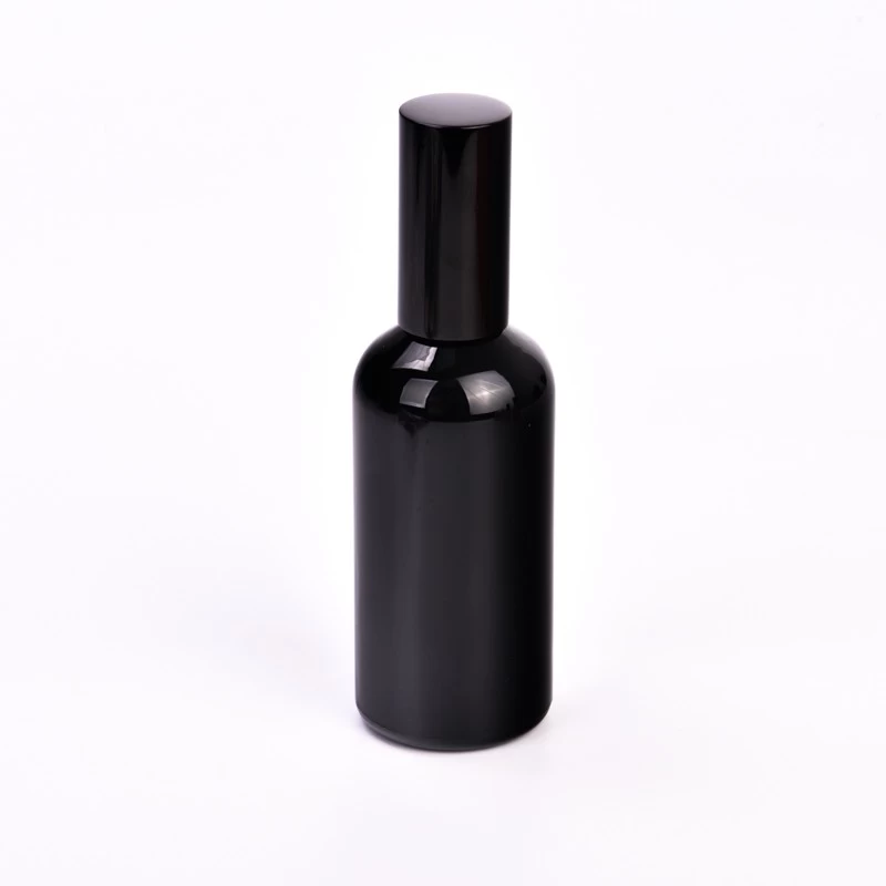 Elegant Style Black 100ml Glass Empty Bottle Fragrance Oil Bottle with Cap