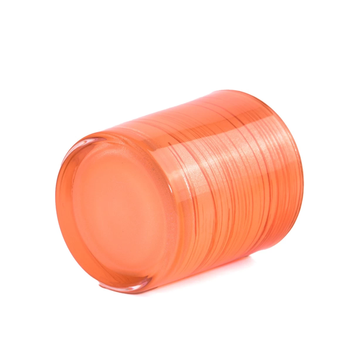 Unique stripe design Glass Candle Vessel wholesale