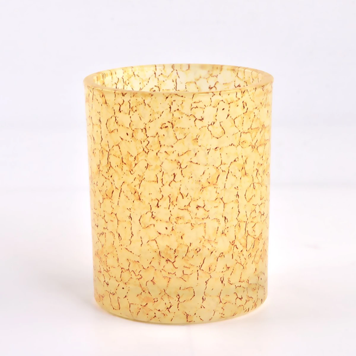 Empty Crack Decor glass candle jars for candle making