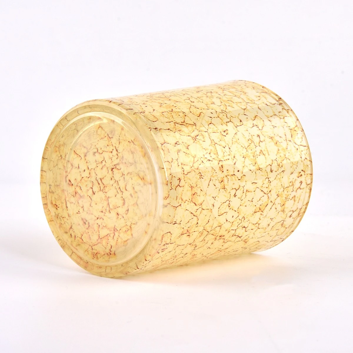 Empty Crack Decor glass candle jars for candle making