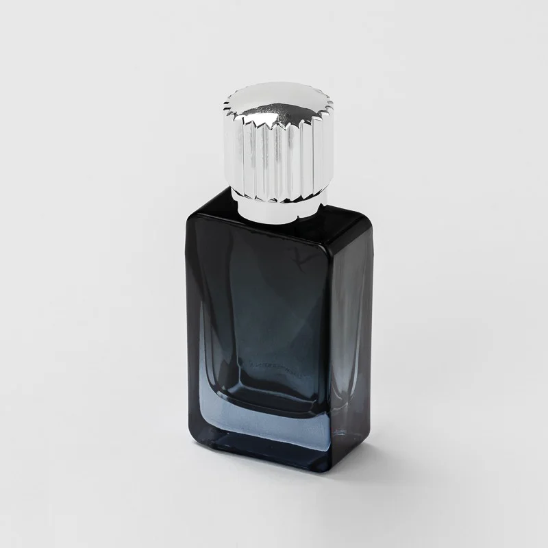 High End Gradient Color Empty Perfume Glass Bottle with Luxury Cap