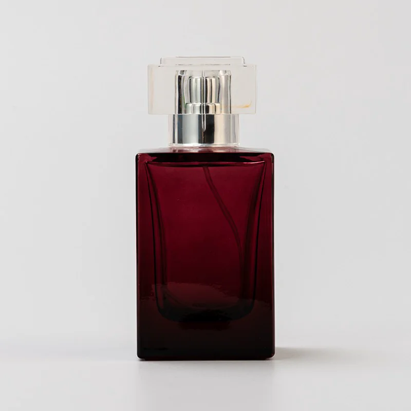 Home Fragrance Luxury Square Glass Perfume Empty Bottle with Lid