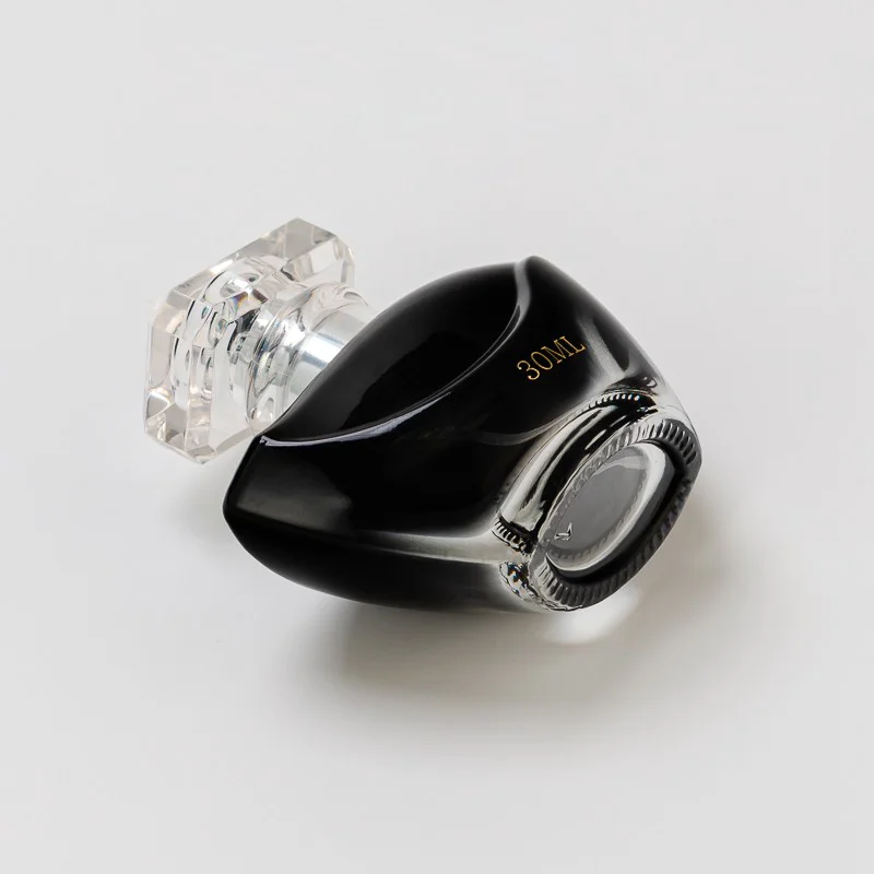 Luxury 30ml Silk Screen Logo Glass Small Perfume Bottle with Lid Wholesaling