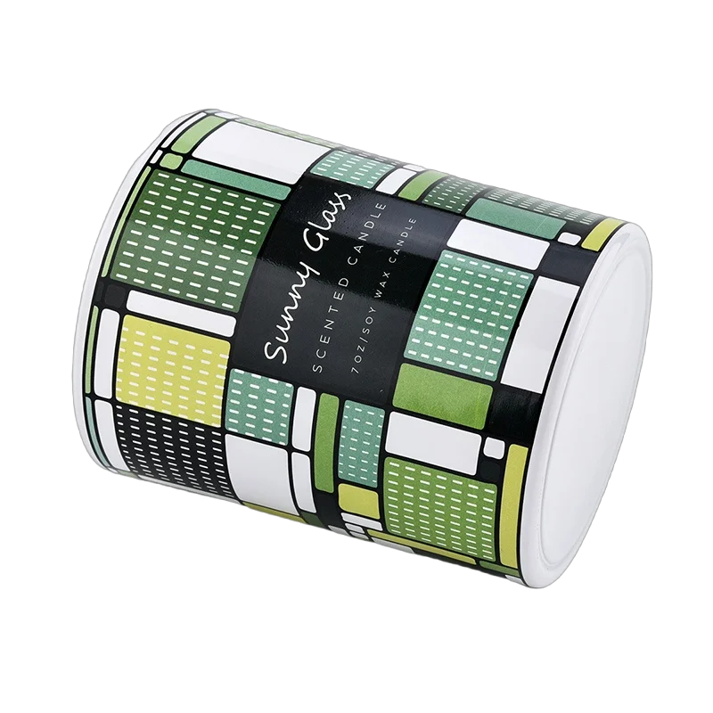 7 oz 玻璃容器装大豆蜡香薰蜡烛批发