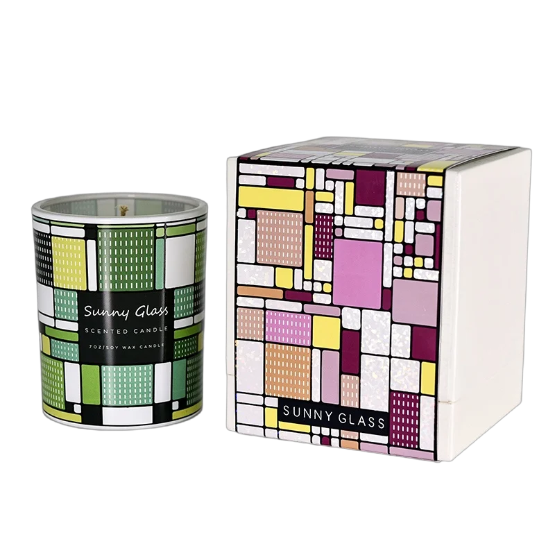 7oz Soy Wax Fragrance Candles of Glass Candle Containers Wholesale 