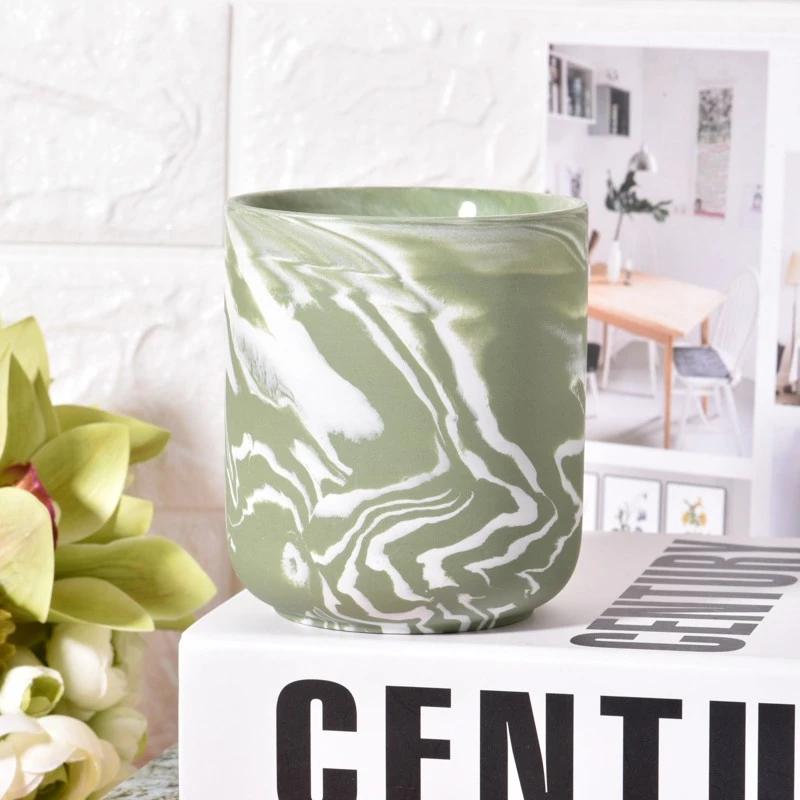 Popular Empty Ceramic Soy Wax Candle Holder Manufacturer