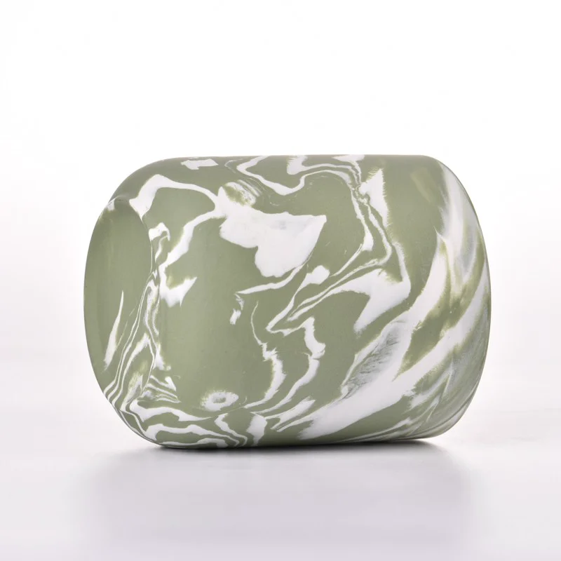 Popular Empty Ceramic Soy Wax Candle Holder Manufacturer