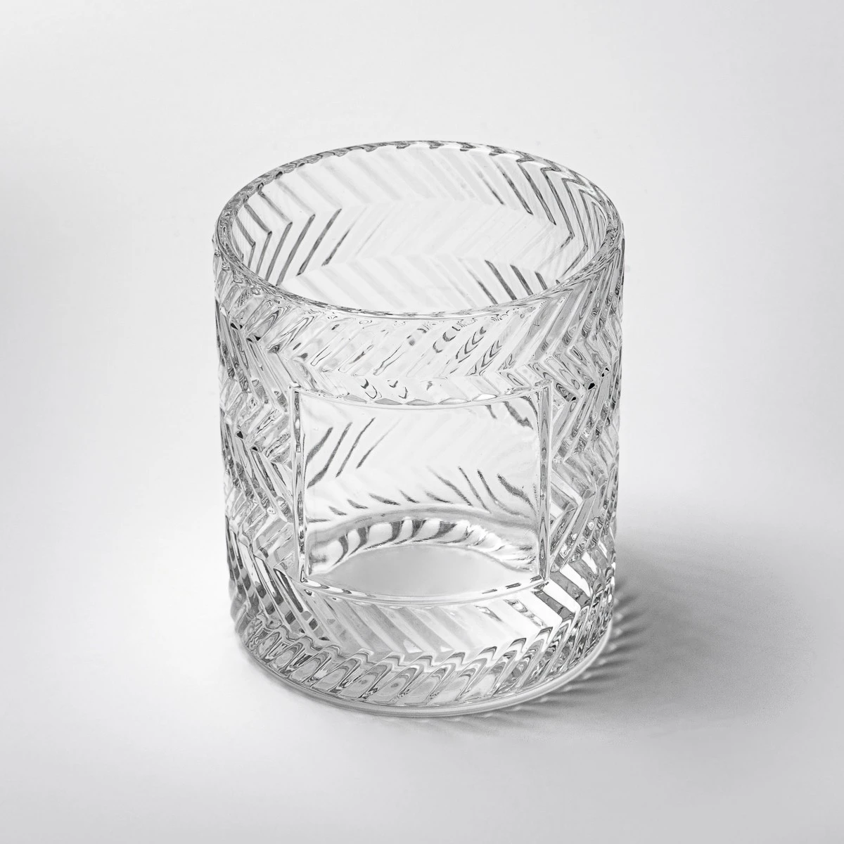 Luxury Custom Color Glass Container Empty 8oz Candle Jar for Wholesaling