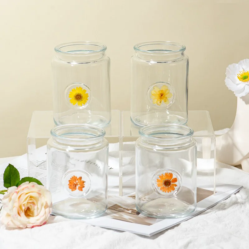 Home Decor Large Capacity Glass 770ml Empty Candle Jar Manufacturing