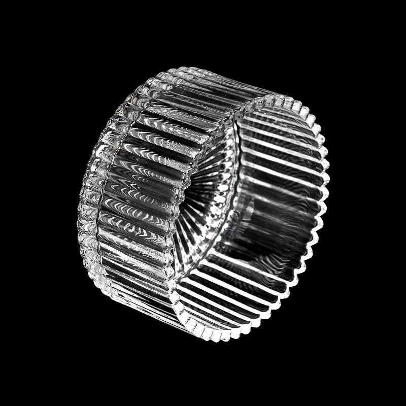 Hot Sale Customize Color Glass Vessel 8OZ Candle Vessel with Round Lid