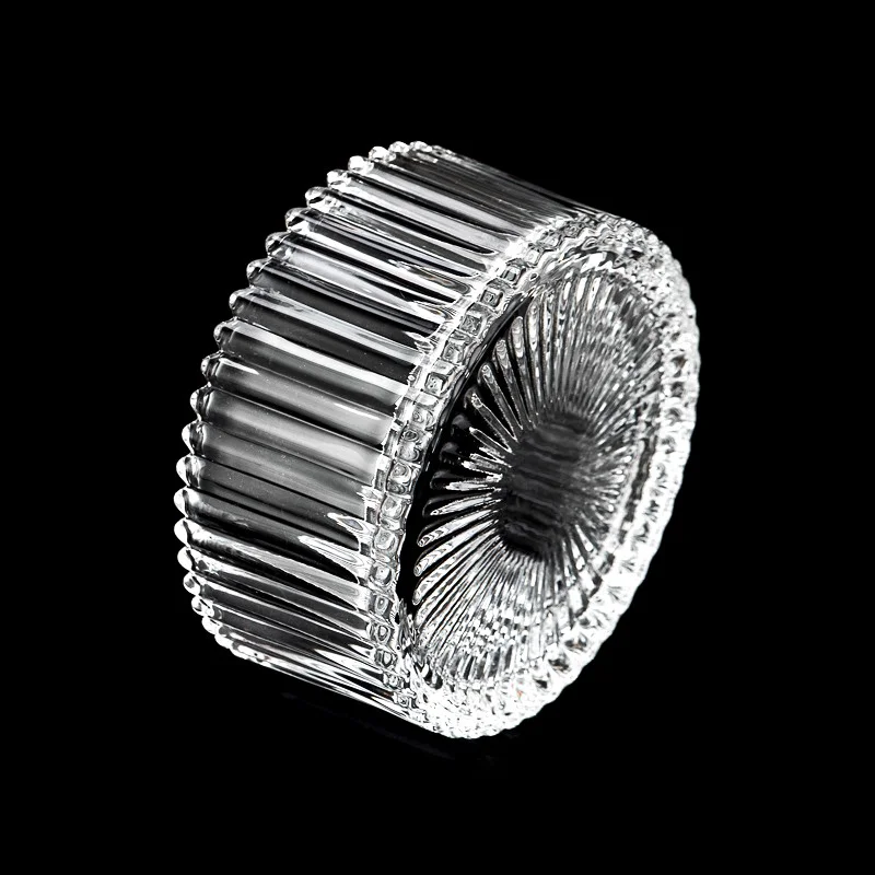 Hot Sale Customize Color Glass Vessel 8OZ Candle Vessel with Round Lid