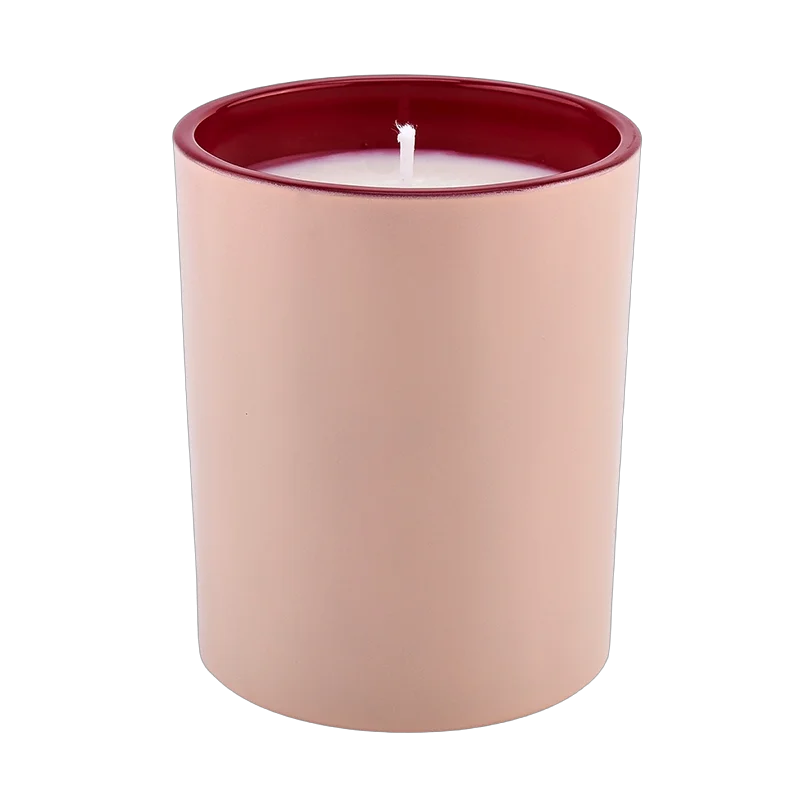 Frascos de vela de vidro cilíndricos simples no atacado