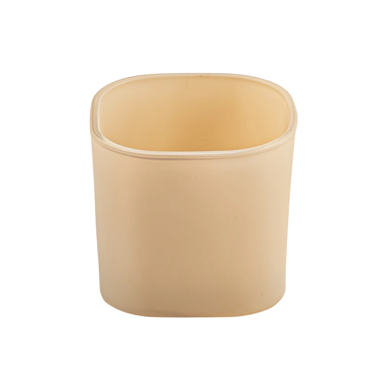 Luxury Matte Square Glass Candle Jar Wholesale