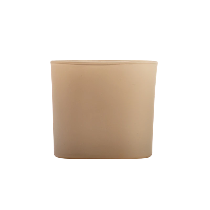 Luxury Matte Square Glass Candle Jar Wholesale