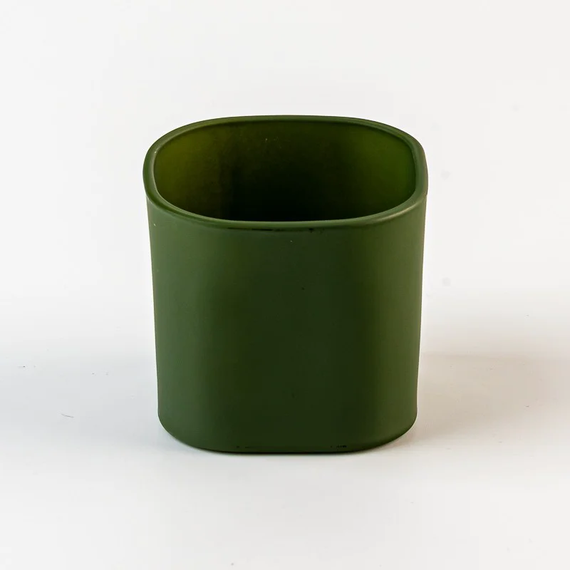  New Design Scented square Glass Jar Elegant Glass Jar wholesale