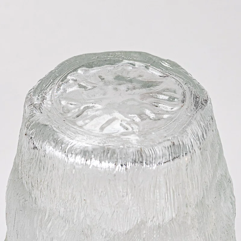 Luxury Embossed Finish Glass Cup Empty Candle Jar for Home Use