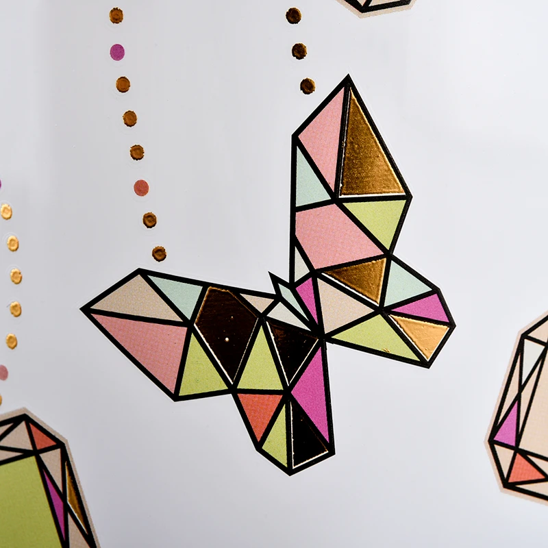 批发大 V 形钻石贴花玻璃蜡烛罐