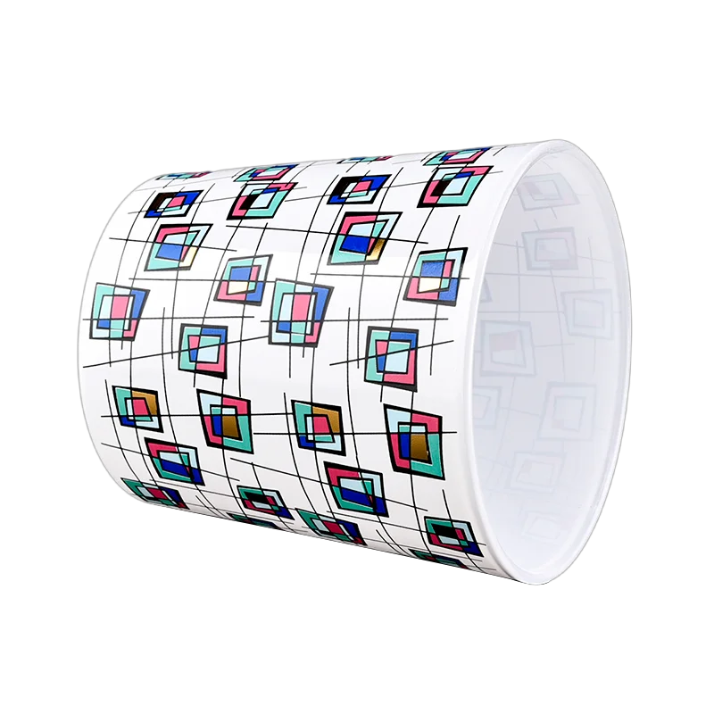 Wholesale geometric art large V-shaped glass candle holders