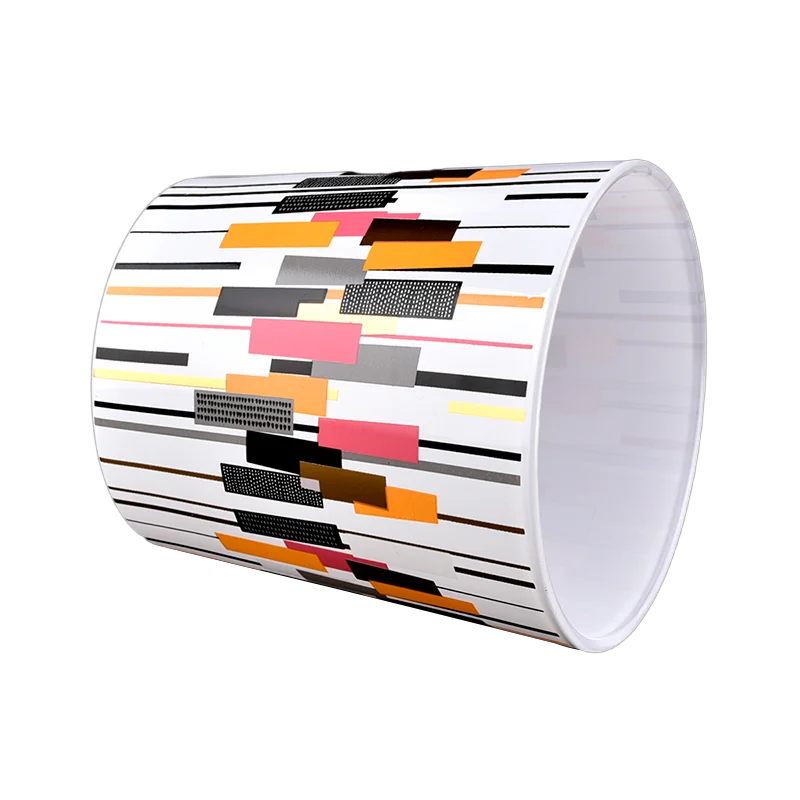 Wholesale color-matched striped art glass candle jars