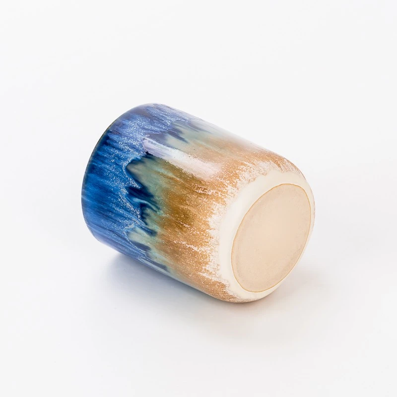 New Design Colorful Ceramic Candle Vessels Wholesale