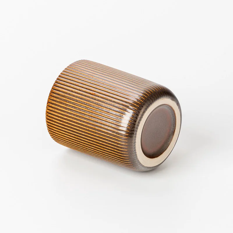 Luxury Custom Color Cylinder Ceramic Candle Holder Vessels